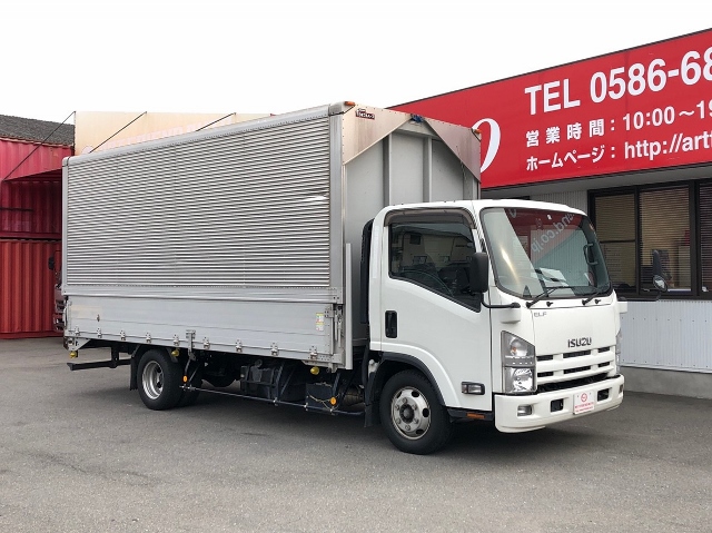 【318】いすゞ　エルフ　アルミウイング　超ロング　ワンオーナー