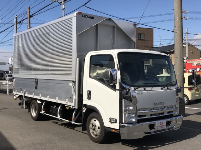 【198】いすゞエルフ　アルミウイング　ワイドロング