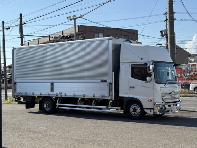 日野：17レンジャー：ハイルーフ：ウィング：6200ワイド：エアサス：跳上パワーゲート