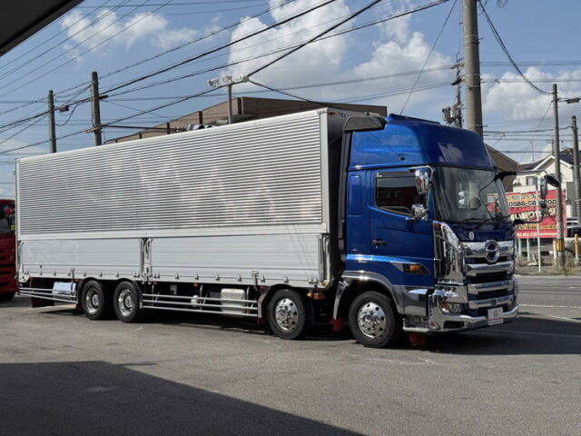 日野：17プロフィア：ハイルーフ：ウィング：メッキ多数：ステンレス多数：プロシフト