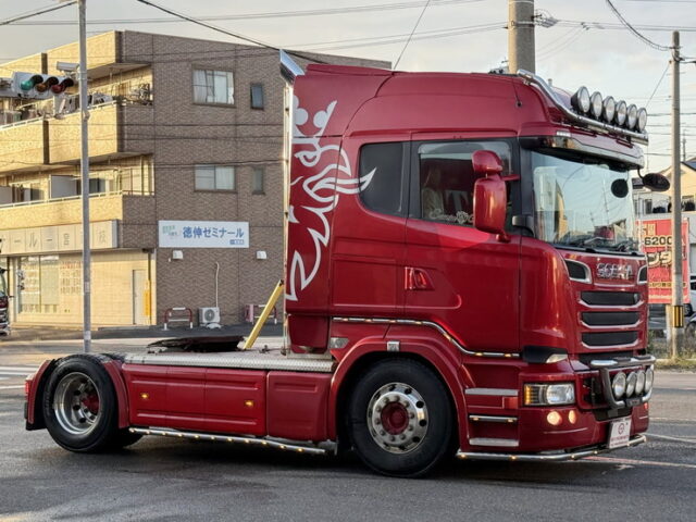 スカニア：R450：トレーラーヘッド：総輪エアサス：第5輪荷重11.300㎏：直6