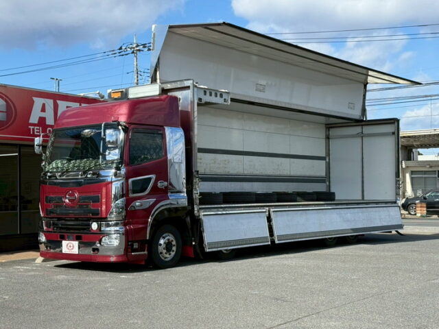 日野:プロフィア:ハイルーフ:冷凍ウィング:架装多数:ボディ枠ステンレス