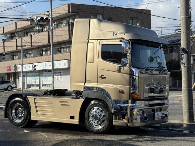 日野：プロフィア：ハイルーフ：トレーラーヘッド：エアロ付：エアサス：450馬力