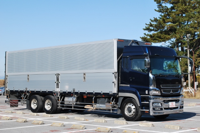 【180】三菱スーパーグレート　高床　アルミウイング　ハイルーフ