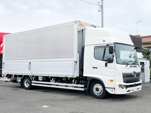 【495】日野　レンジャー　ワイド　ハイルーフ　アルミウイング　格納ゲート