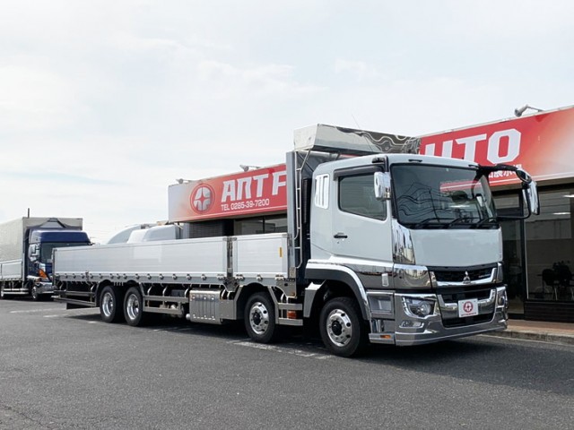 【528】ふそう　スーパーグレート　平ボデーアルミB　4軸低床　登録済未使用車