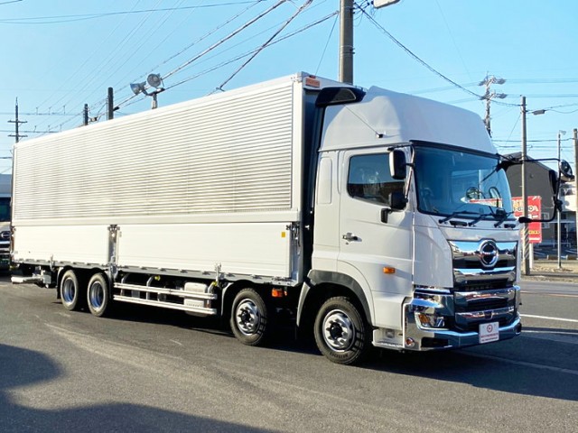 【553】日野　17プロフィア　ハイルーフ　ウィング　格納ゲート　門口ステンレス