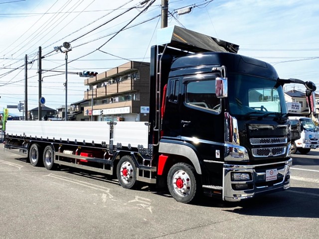 【576】ふそう　スーパーグレート　ハイルーフ　4軸　平ボディアルミB　後輪エアサス