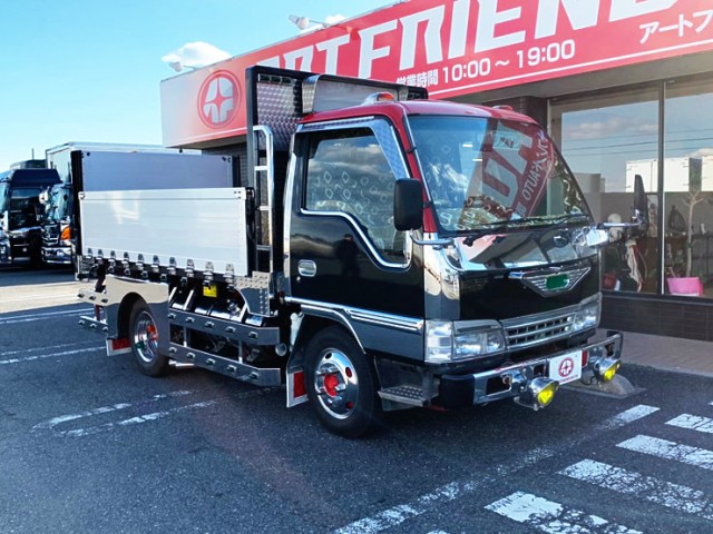 【590】いすゞ　エルフ　平ボディ　背抜き　マニ割り