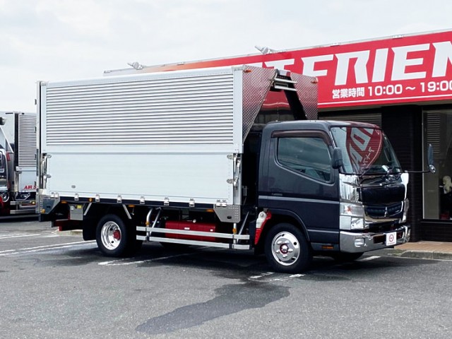 【596】ふそう　キャンター　ウィング　ワイド　門口ステンレス　150馬力