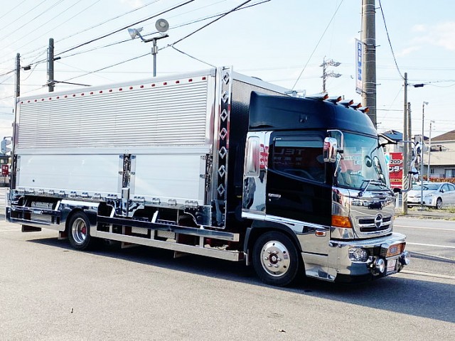 【560】日野　レンプロ　ハイルーフ　造りボディ　ウィング　エアサス