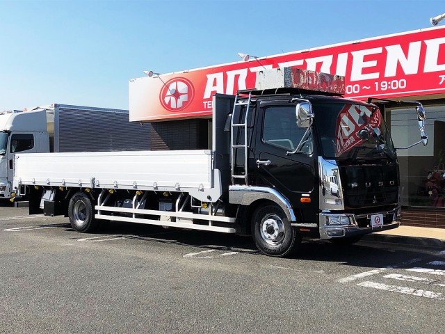 【352】三菱ふそう　ファイター　ワイド　平ボデー　アルミブロック