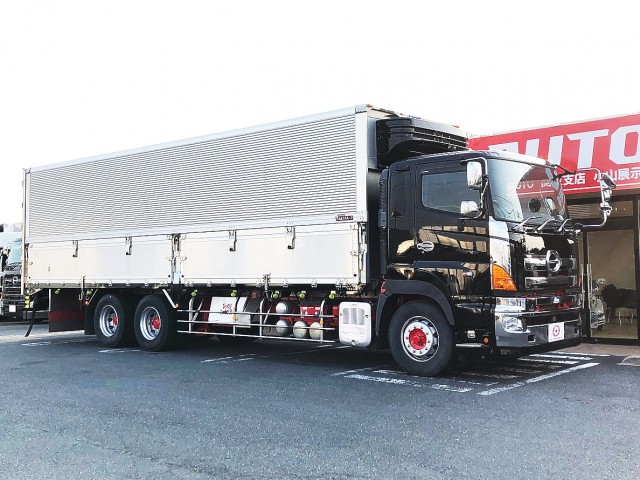 【369】日野プロフィア　高床　冷凍ウィング　床アルミ縞