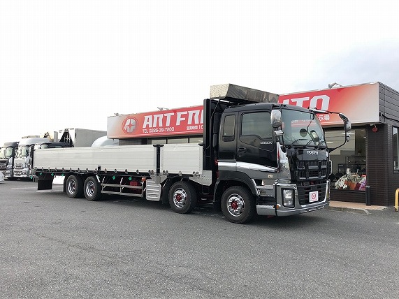 【315】いすゞギガ　低床　アルミブロック　平ボデー　リヤエアサス