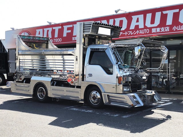 【401】いすゞ　エルフ　平ボデー　デコトラ