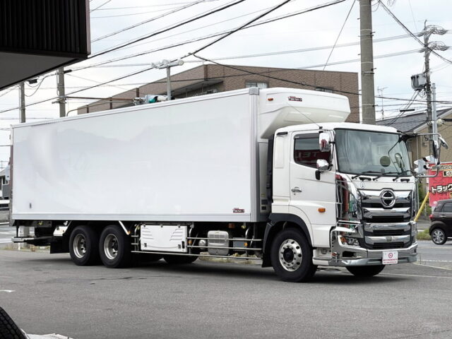 日野　17プロフィア　冷凍バン　ジョロダー4列　キーストン床　サブエンジン　TU85SA　格納ゲート