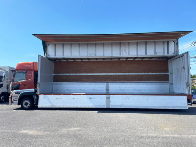 【1578】Ｈ30 クオン ハイルーフ アルミウィング 格納ゲート　メッキ多数　アルミホイール