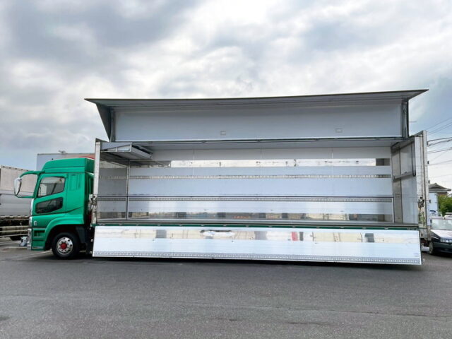 17スーパーグレート　ハイルーフ　冷凍ウィング　90アオリ　格納ゲート付　サブエンジン