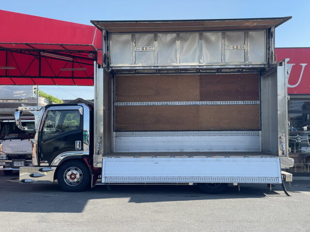 いすゞ　エルフ　ウィング　架装多数　波板ステンレス　造りボディ　ワイド