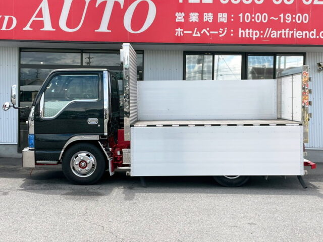 【1547】H14　エルフ　平ボデーアルミブロック　造りボディ　標準幅　架装多数