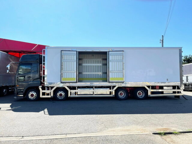 【972】H28　クオン　ハイルーフ　冷凍バン　両サイド観音　ジョロ4キーストン　サブエンジン　410馬力