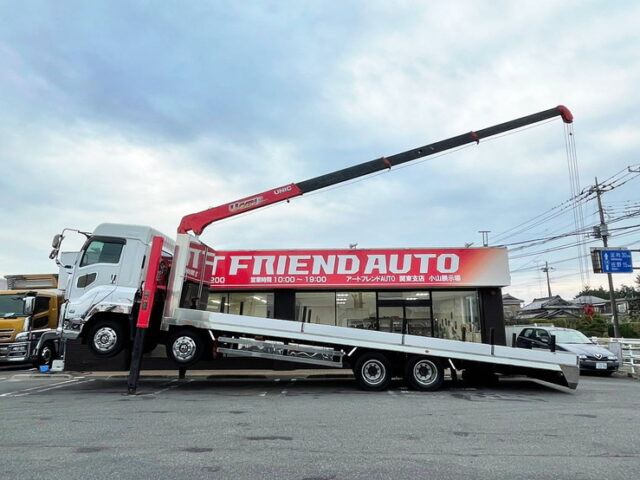 【1000】H30　ギガ　ハイジャッキセルフクレーン　4段　ラジコン　フックイン　7速MT　380馬力