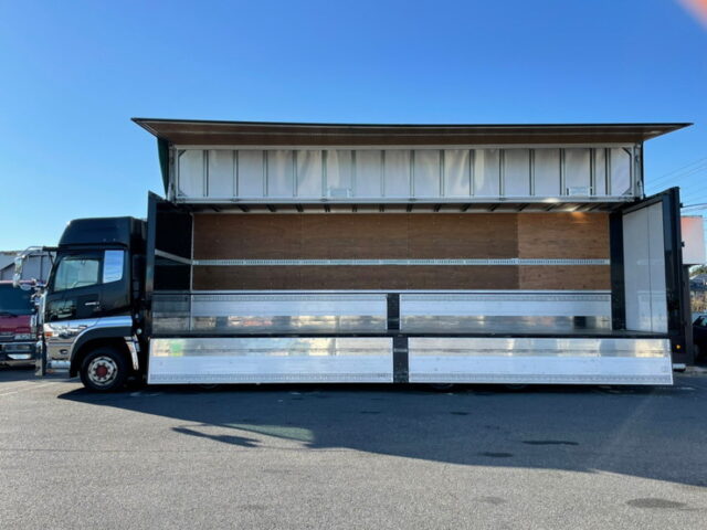 【1014】H28　クオン　ハイルーフ　トレクスボディ　ウィング　格納ゲート付　エアサス　木床