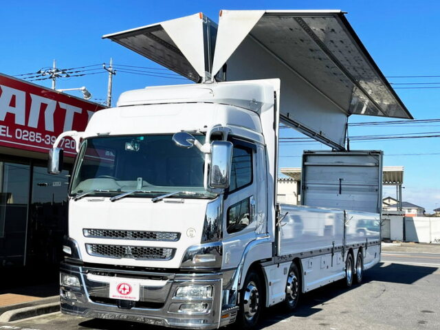 【1029】H27　スーパーグレート　ハイルーフ　7速MT　総輪エアサス　跳上ゲート　委託販売