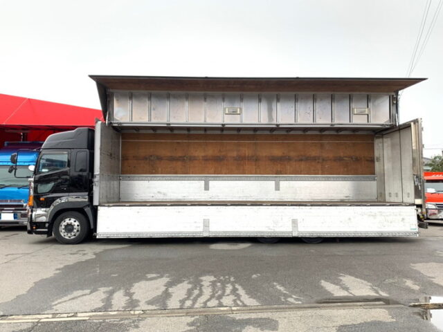 【993】H23　プロフィア　ハイルーフ　ウィング　10輪　門口ステンレス　内高2,500