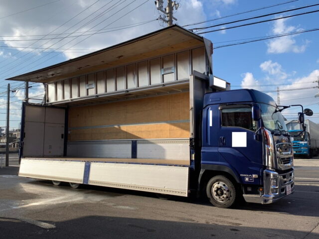 【1096】H29 ハイルーフ ギガ 7速 ウィング 4軸低床 木床 委託販売