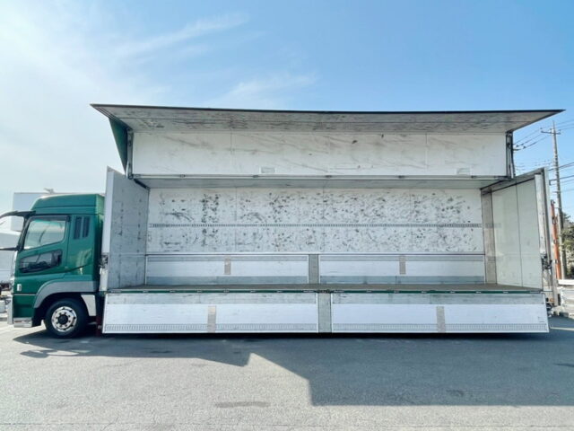 【1090】H24　スーパーグレート　ハイルーフ　ウィング　リア門口ステンレス　木床