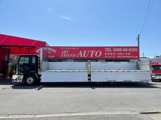 【1034】H10　プロフィア　平ボデー　アルミブロック　90アオリ　メッキホイール　ステンレス多数