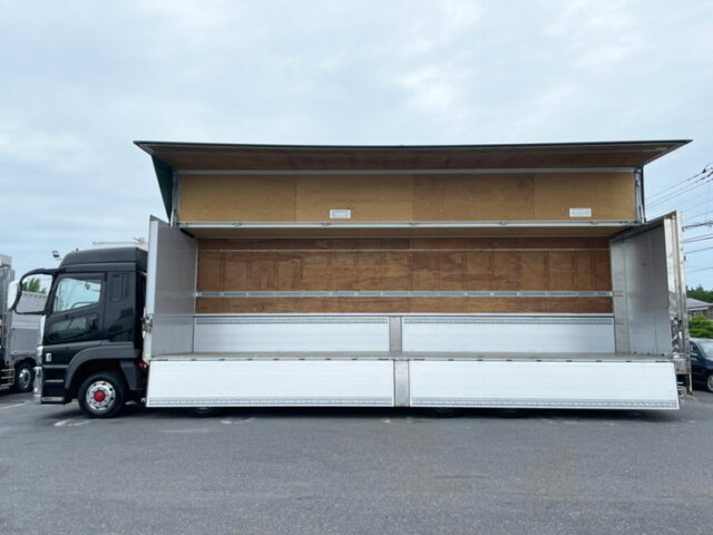 【1198】H31　17スーパーグレート　ハイルーフ　ウィング　リア門口ステンレス　7速MT　ステンレス多数