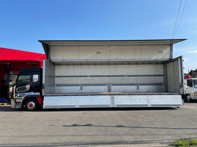 【1124】H20　スーパーグレート　ハイルーフ　ウィング　ステンレスサイドバンパー　アルミホイール