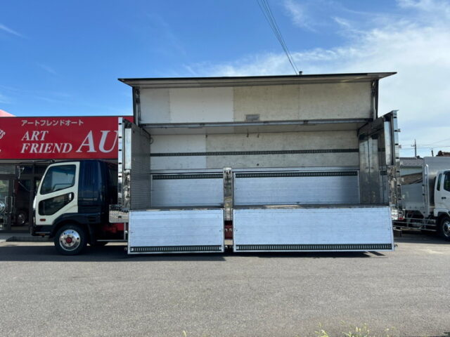 【1191】H12　ファイター　造りボディ　ウィング　1Mアオリ　6400　標準幅　アルミシマ床　生エンジン