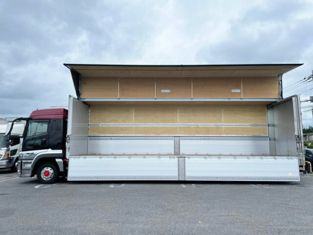 【1230】R2　17スーパーグレート　ハイルーフ　ウィング　90アオリ　リア門口ステンレス　プロライン　低走行