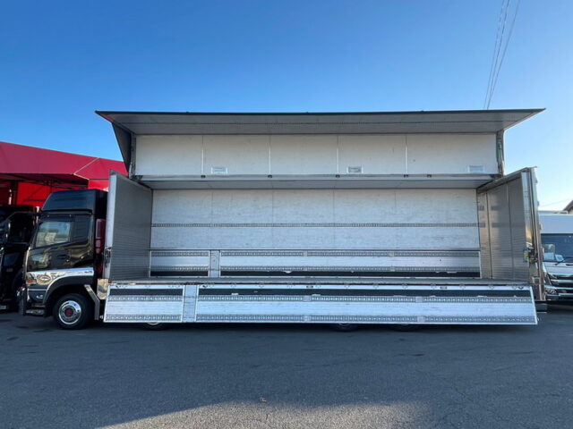 【1323】H19　クオン　ハイルーフ　ウィング　カスタム　総輪エアサス　アルミシマ床　ジョロダーレール4列