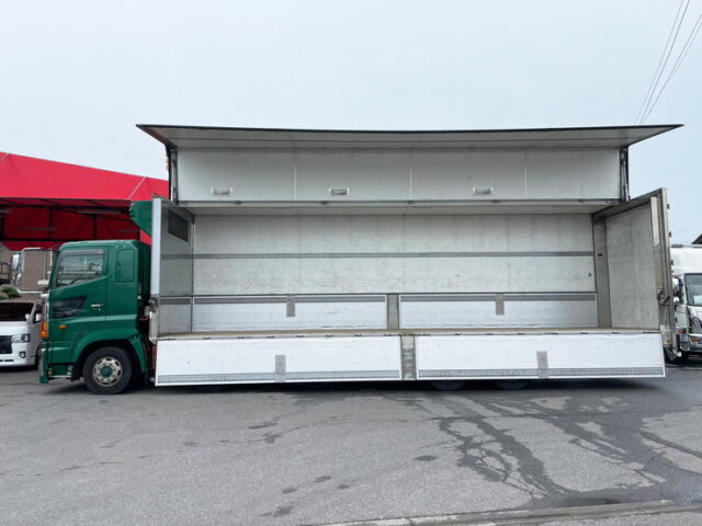 【1350】H22 プロフィア 冷凍ウィング リア門口ステンレス 木床 総輪エアサス