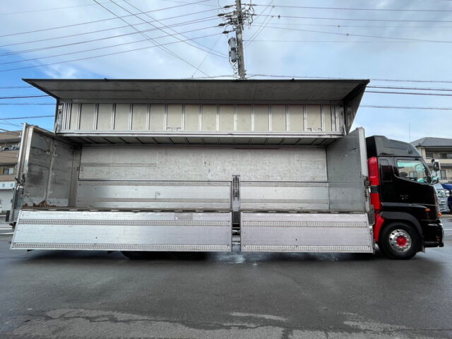 【1270】H26　プロフィア　ハイルーフ　ウィング　造りボディ　1Mアオリ　木床