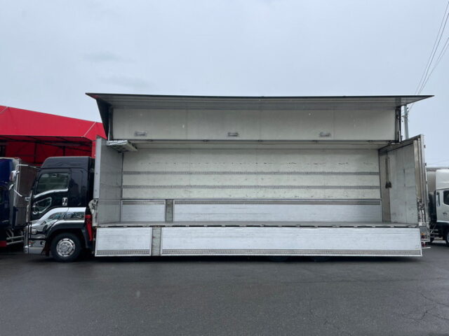 【1389】H30　ギガ　ハイルーフ　冷凍ウィング　ジョロダーレール4列　アルミ床　7速