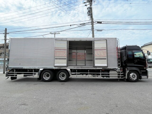 【1482】H25　ギガ　ハイルーフ　冷凍バン　前壁冷凍機　ジョロ4キーストン