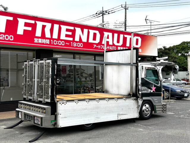 【1502】H17 ジェネレーションキャンター　平ボデー　架装多数　煙突マフラー