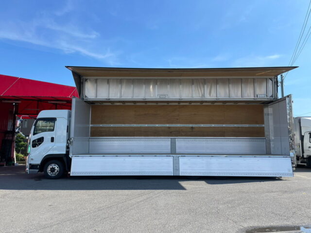 【1519】H30　ギガ　ハイルーフ　ウィング　リア門口ステンレス　7速MT　380馬力