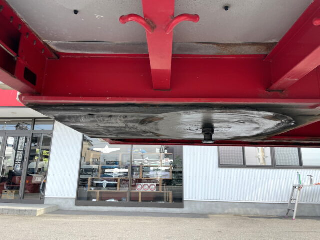 日本トレクス トレーラー 平ボデー アルミブロック 1Mアオリ リフトアクスル 中残し