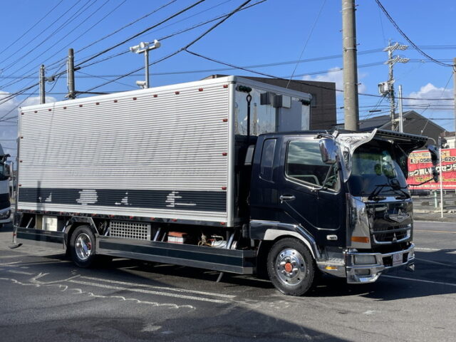 三菱ふそう　ファイター　冷凍バン　コルゲート　ジョロダー4列キーストン　エアサス