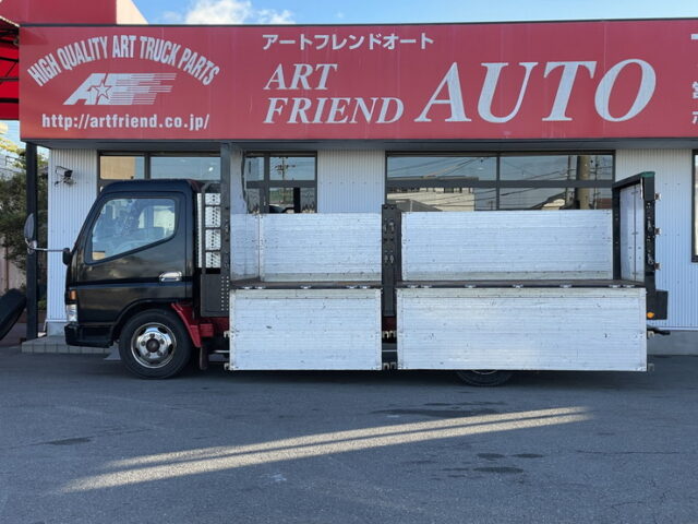 キャンター　平ボデーアルミブロック　標準幅　ロング　6速ＭＴ　生エンジン