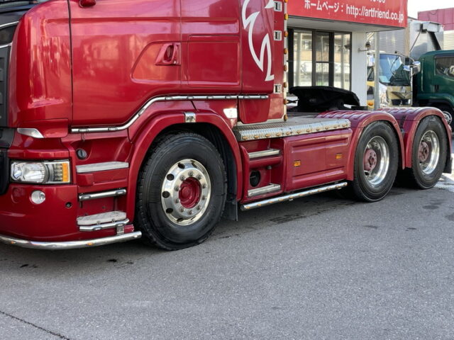 スカニア：R580：トレーラーヘッド：ダブル：V8：煙突マフラー：架装多数