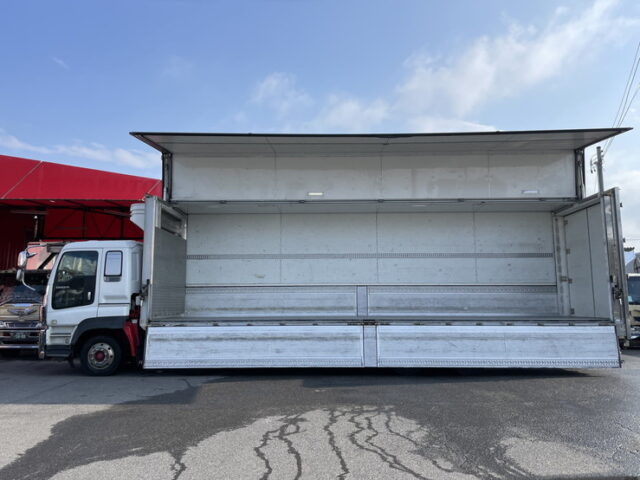 いすゞ：ギガ：冷凍ウィング：菱重製直結冷凍機：ジョロダーレール4列：アルミシマ床