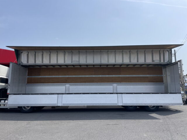 トレクス：R1年式：2軸：トレーラーウィング：リフトアクスル後ろ残し：アルミホイール