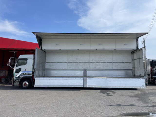 いすゞ：ギガ：ハイルーフ：ウィング：アルミホイール：スムーサー：木床